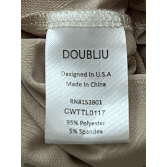 Doublju 3X Brown Dolman Sleeve Tunic Blouse V-Neck Oversized Plus Size Top - Picture 7 of 10